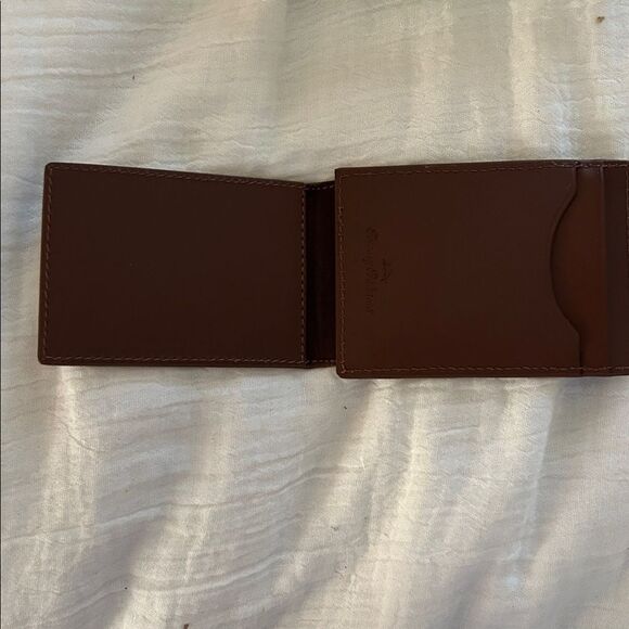 Tommy Bahama Magnetic Money Card holder Leather Wallet, Brown, NWT - Picture 4 of 9